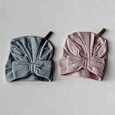 Andy Wawa Bebek Şapka 2Li Cuddly Bunny Bear Mavi - Pembe