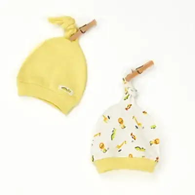 Andy Wawa Erkek Şapka 2li Cute Curocodile Sarı