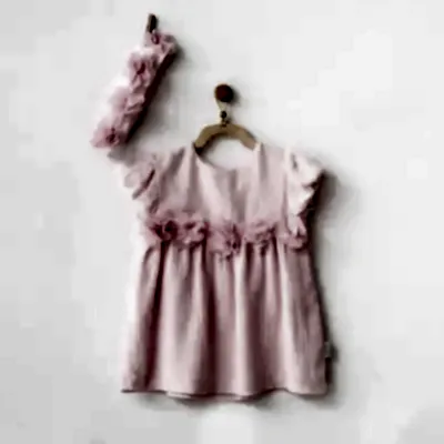 Andy Wawa Kız Elbise Bant Takım Good Luck Pembe