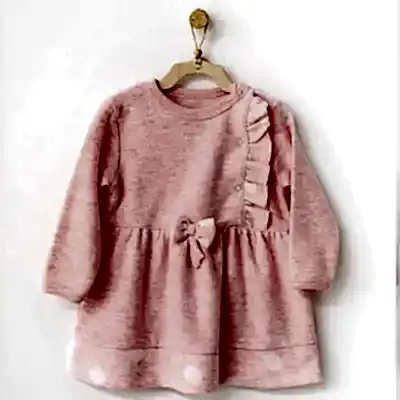 Andy Wawa Kız Elbise Polka Dot Pembe