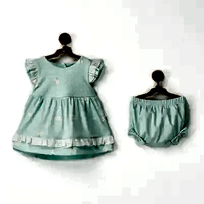 Andy Wawa Kız Elbise Takımı Summer Paradise Mint