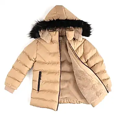 Angeltouch Kız Su Geçirmez Kaban L Desen Bej