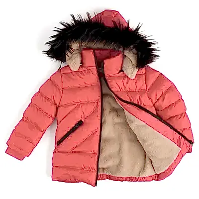 Angeltouch Kız Su Geçirmez Kaban Z Desen Fuşya