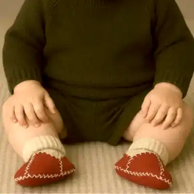 Angeltouch Unisex Bebe Patik Deri Lüx Bordo