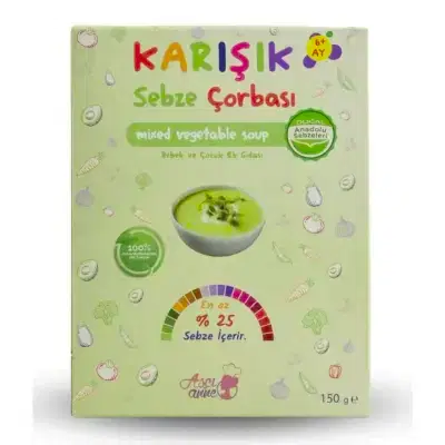 Aşçı Anne Karışık Sebzeli Çorba 150 gr