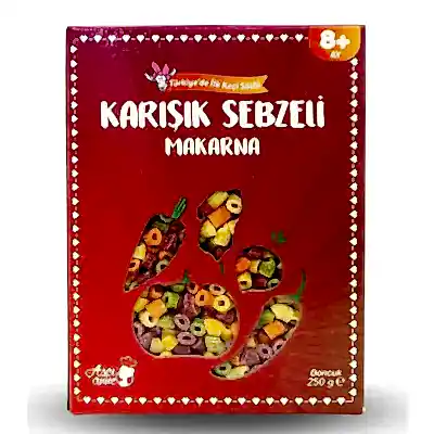 Aşçı Anne Karışık Sebzeli Makarna Boncuk 250 gr