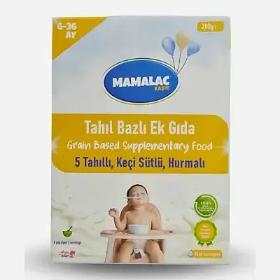 Aşçı Anne Mamalac 5 Tahıllı Keçi Sütlü Hurmalı Kaşık Maması 200 gr