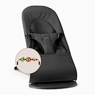 Babybjörn Balance Soft Ana Kucağı Oyuncaklı Woven Jersey Tri-Fabric Dark Grey