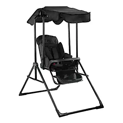 Babyhope Lüks Yatarlı Tepsili Salıncak Siyah