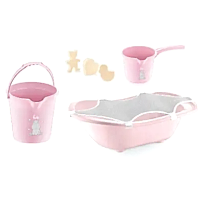 Babyjem Bebek Banyo Seti 5 Parça Mat Pembe