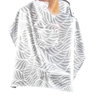 Babyjem Cepli Emzirme Önlüğü Gri Yaprak