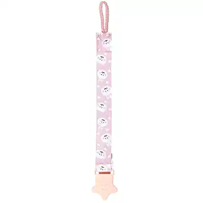 Babyjem Emzik Tutacağı Desenli Pembe Ayıcık