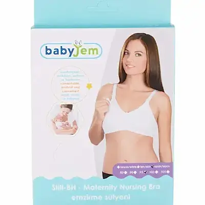 Babyjem Emzirme Sütyeni 90 Beden Beyaz