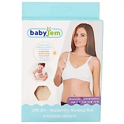 Babyjem Emzirme Sütyeni 90 Beden Ten