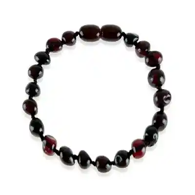 Babyjem Kehribar Bebek Bilekliği Vişne