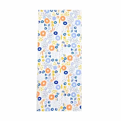 Babyjem Müslin Çok Amaçlı Örtü 90x110cm Renkli Halkalar