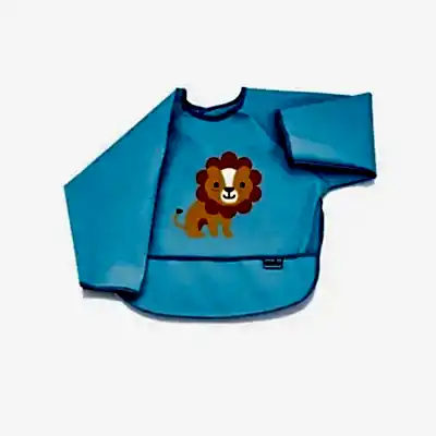 Babyjem Poli Muşamba Kollu Önlük Mavi