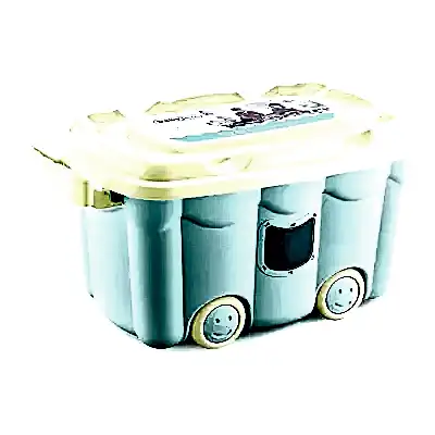 Babyjem Tekerlekli Oyuncak Kutusu Yeşil