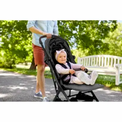 Bagi Compact Autofold Tek Elle Katlanabilen Kabin Bebek Arabası Black - 5