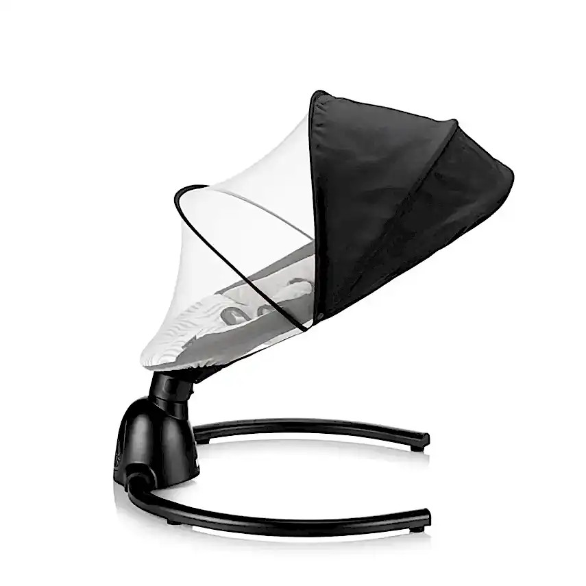 Bagi Dastana Black Otomatik Sallanır Müzikli Zaman Ayarlı Ana Kucağı Black  - 3