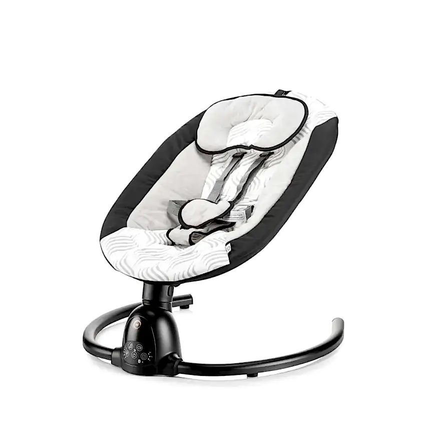 Bagi Dastana Black Otomatik Sallanır Müzikli Zaman Ayarlı Ana Kucağı Black  - 2