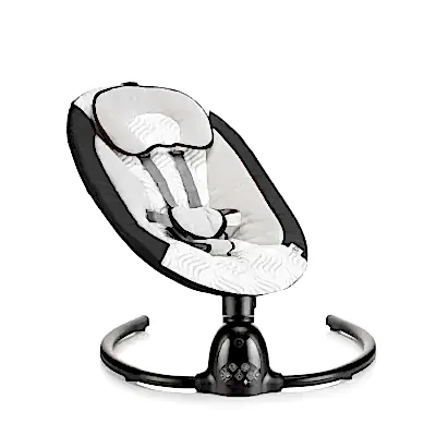 Bagi Dastana Black Otomatik Sallanır Müzikli Zaman Ayarlı Ana Kucağı Black  - 8