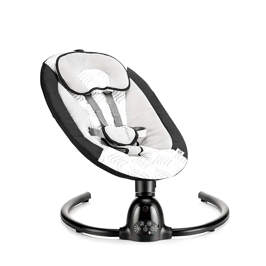 Bagi Dastana Black Otomatik Sallanır Müzikli Zaman Ayarlı Ana Kucağı Black  - 8