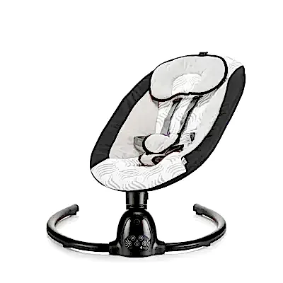 Bagi Dastana Black Otomatik Sallanır Müzikli Zaman Ayarlı Ana Kucağı Black  - 5