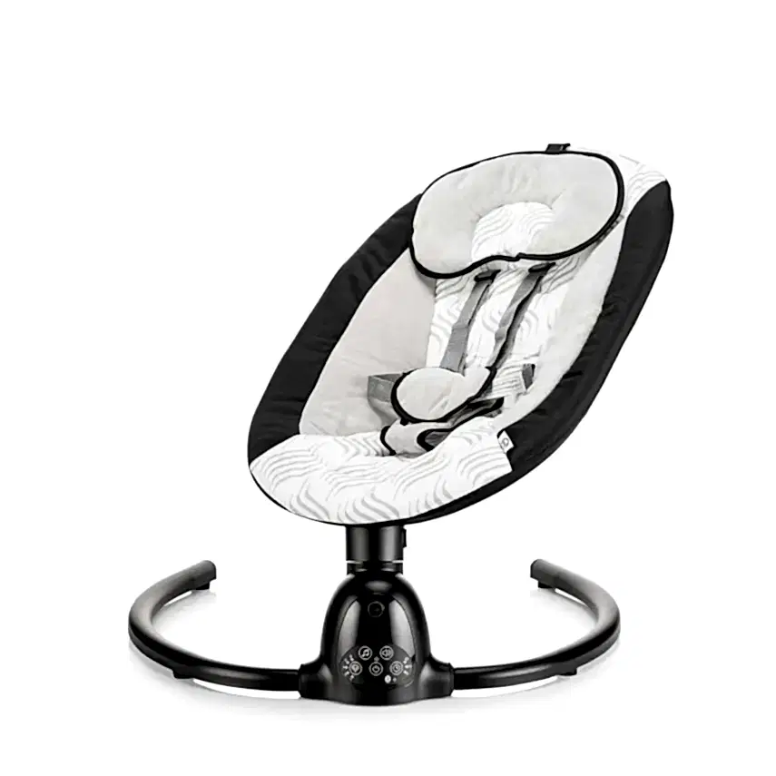 Bagi Dastana Black Otomatik Sallanır Müzikli Zaman Ayarlı Ana Kucağı Black  - 5