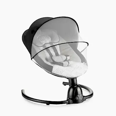 Bagi Dastana Black Otomatik Sallanır Müzikli Zaman Ayarlı Ana Kucağı Black  - 11