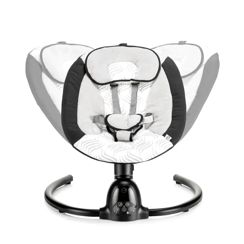 Bagi Dastana Black Otomatik Sallanır Müzikli Zaman Ayarlı Ana Kucağı Black  - 7