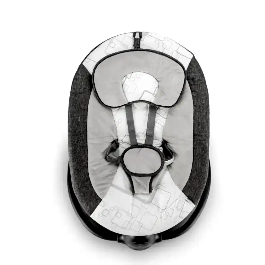 Bagi Dastana Black Otomatik Sallanır Müzikli Zaman Ayarlı Ana Kucağı Grey - 2