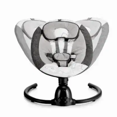 Bagi Dastana Black Otomatik Sallanır Müzikli Zaman Ayarlı Ana Kucağı Grey - 10