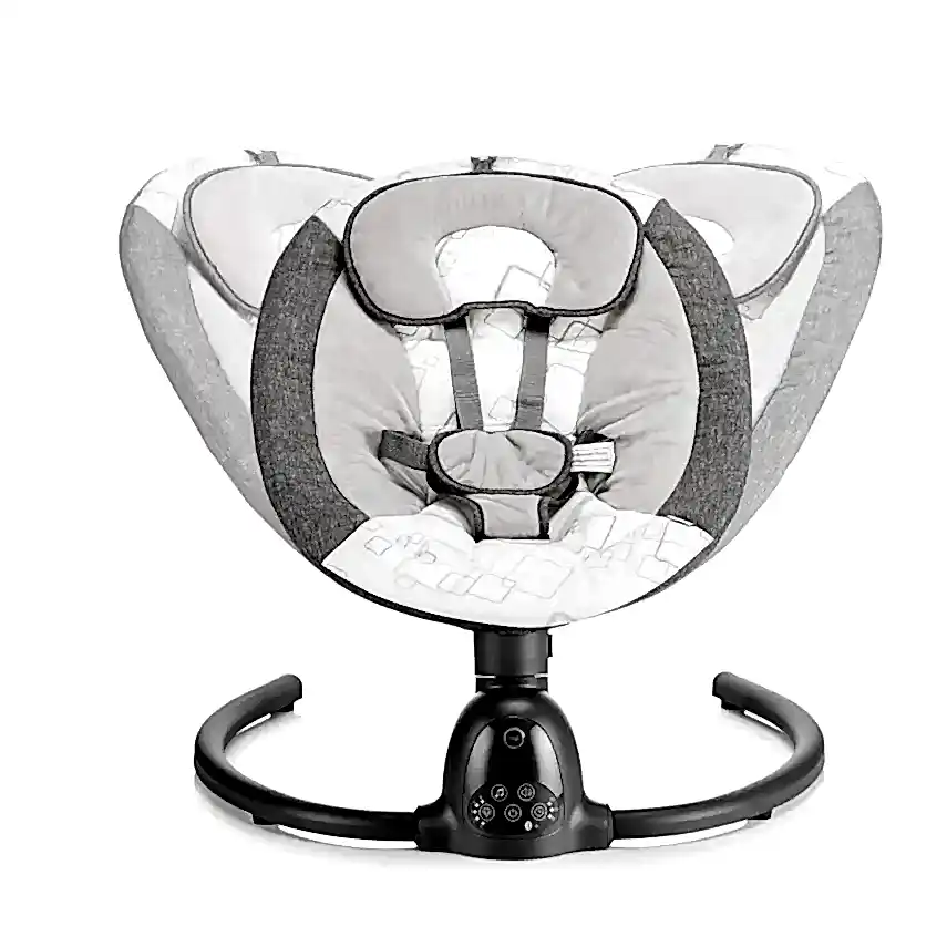 Bagi Dastana Black Otomatik Sallanır Müzikli Zaman Ayarlı Ana Kucağı Grey - 10
