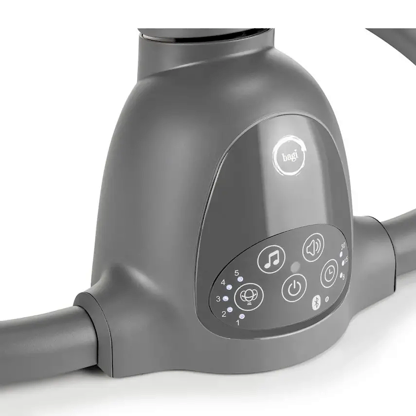 Bagi Dastana Black Otomatik Sallanır Müzikli Zaman Ayarlı Ana Kucağı Grey - 11