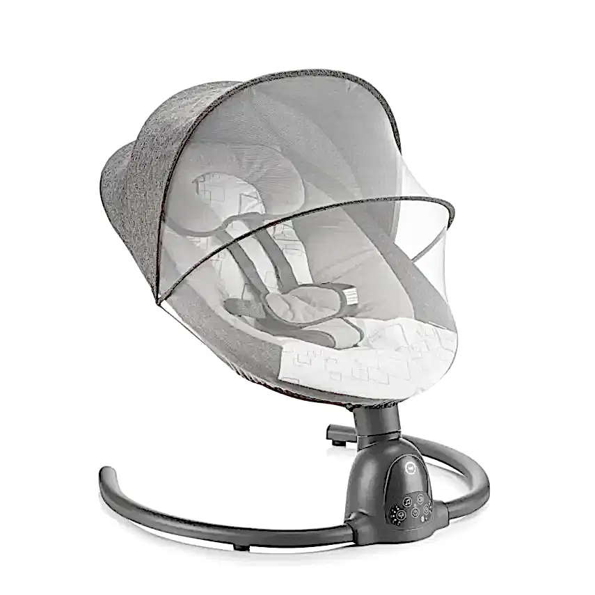 Bagi Dastana Black Otomatik Sallanır Müzikli Zaman Ayarlı Ana Kucağı Grey - 12
