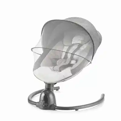 Bagi Dastana Black Otomatik Sallanır Müzikli Zaman Ayarlı Ana Kucağı Grey