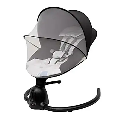 Bagi Dastana Black Otomatik Sallanır Müzikli Zaman Ayarlı Ana Kucağı Square