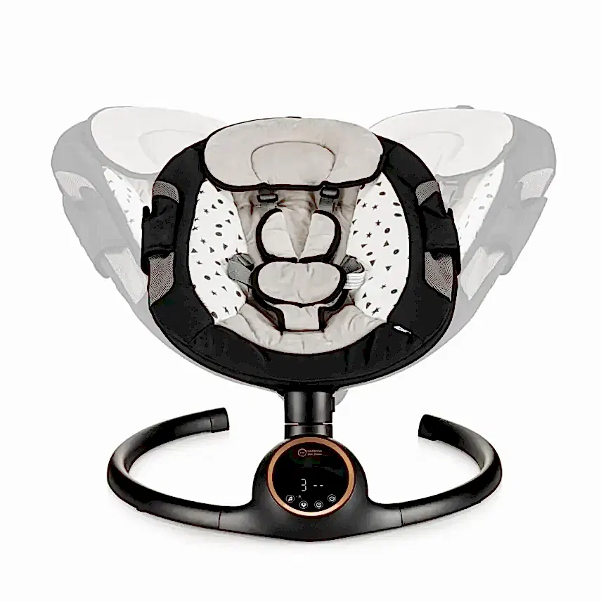 Bagi Dastana Otomatik Sallanır Müzikli  Zaman Ayarlı Ana Kucağı Black Gold - 4