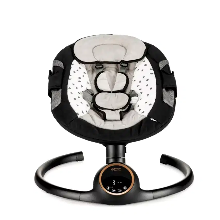 Bagi Dastana Otomatik Sallanır Müzikli  Zaman Ayarlı Ana Kucağı Black Gold - 5