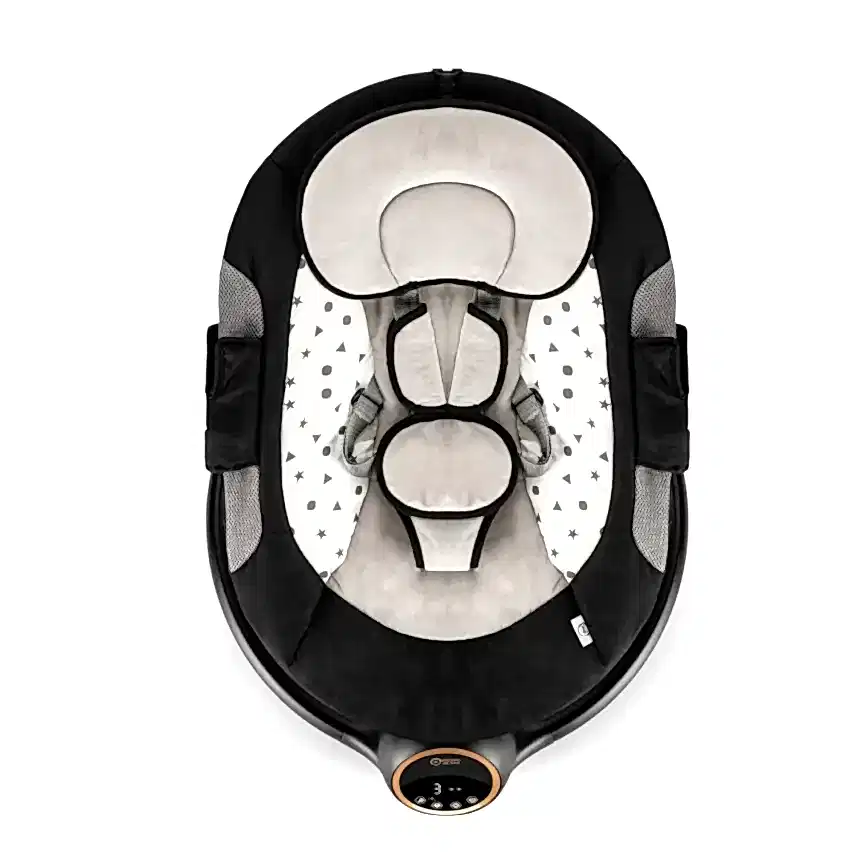 Bagi Dastana Otomatik Sallanır Müzikli  Zaman Ayarlı Ana Kucağı Black Gold - 7