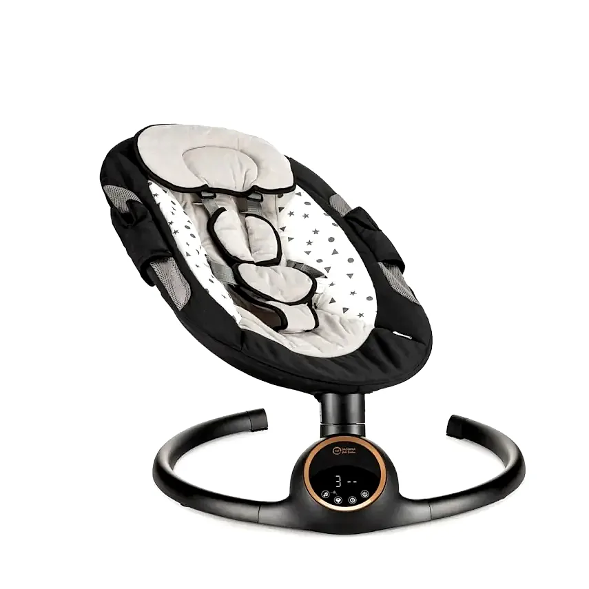 Bagi Dastana Otomatik Sallanır Müzikli  Zaman Ayarlı Ana Kucağı Black Gold - 2