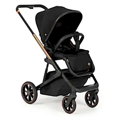 Bagi Nanofold 3 Çift Yönlü Katlanabilir Bebek Arabası Black Gold