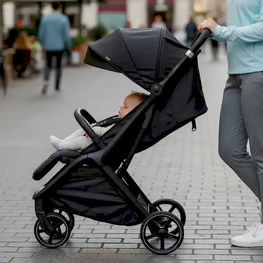 Bagi Taxi Tek Elle Katlanabilir Ultra Hafif Kabin Bebek Arabası Black - 19
