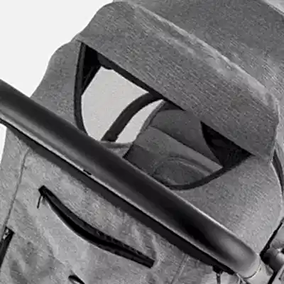 Bagi Taxi Tek Elle Katlanabilir Ultra Hafif Kabin Bebek Arabası Black - 15