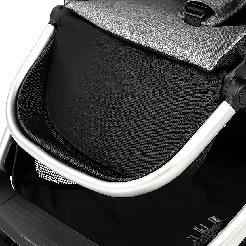 Bagi Techno Autofold Çift Yönlü Kolay Katlanabilir Bebek Arabası Gri - 6