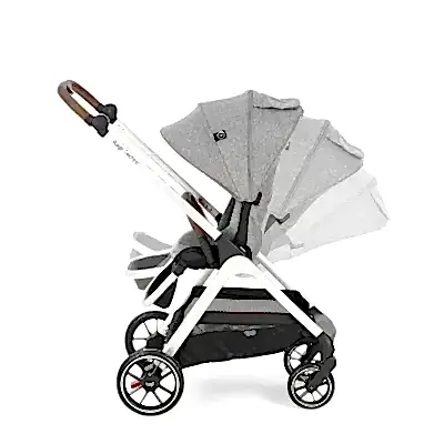 Bagi Techno Autofold Çift Yönlü Kolay Katlanabilir Bebek Arabası Gri - 8