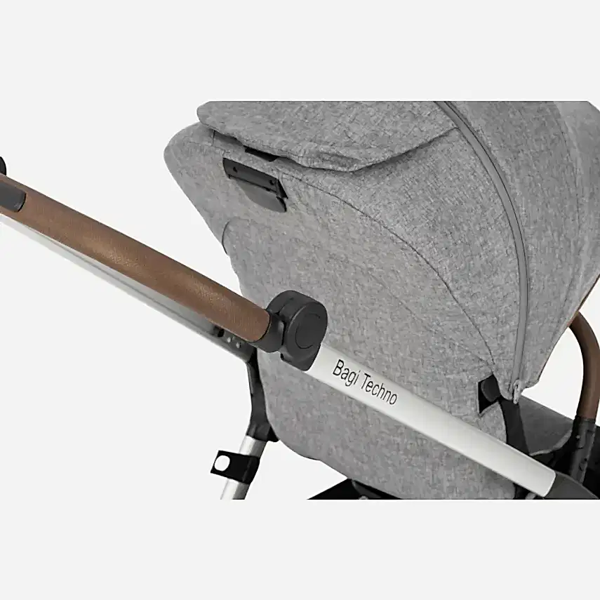Bagi Techno Autofold Çift Yönlü Kolay Katlanabilir Bebek Arabası Gri - 17