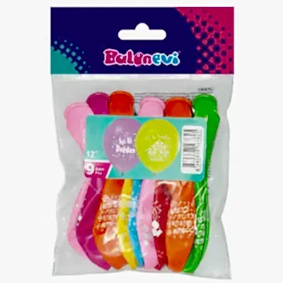 Balon Doğum Günü Baskılı Balon 9lu