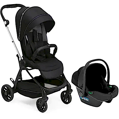 Chicco One4Ever Lounge Çift Yönlü Kolay Katlanabilen Travel Sistem-Seyahat Sistem Bebek Arabası Black Beauty